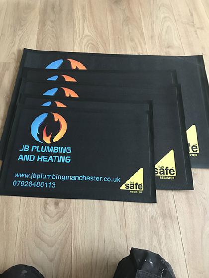 JB Plumbing and Heating work mats